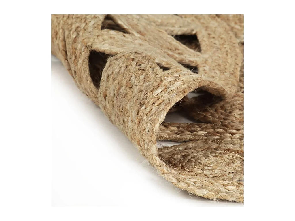 Tapis fait à la main Jute tressée 90 cm