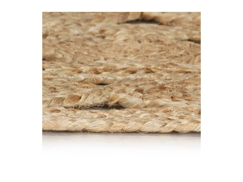 Tapis fait à la main Jute tressée 90 cm