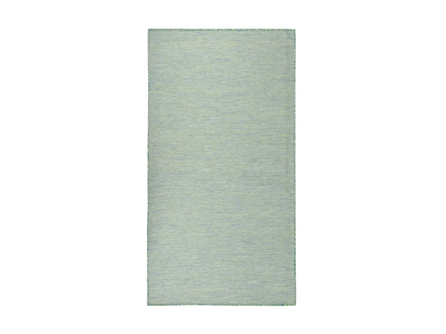 Platgeweven buitenkleed 140x200 cm Turkoois