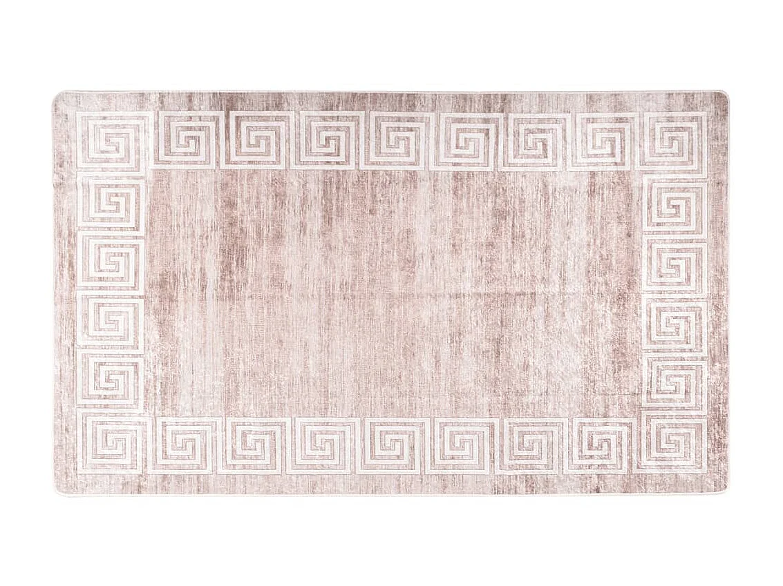 Beige wasbaar vloerkleed 120x170 cm antislip