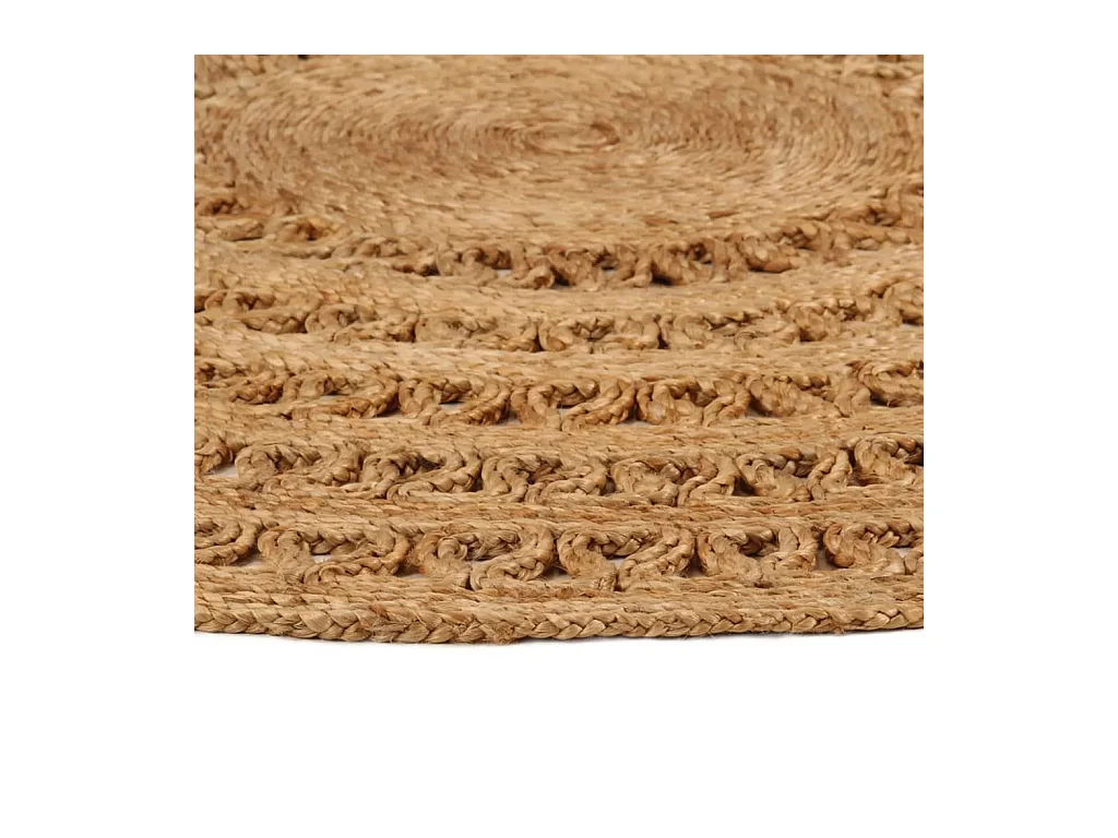 Tapis Jute tressé à la main 180 cm Rond