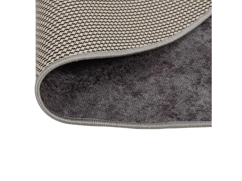 Alfombra antideslizante lavable φ120 cm Gris