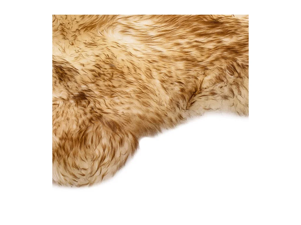 Tapis en peau de mouton 60 x 180 cm Mélange de marron