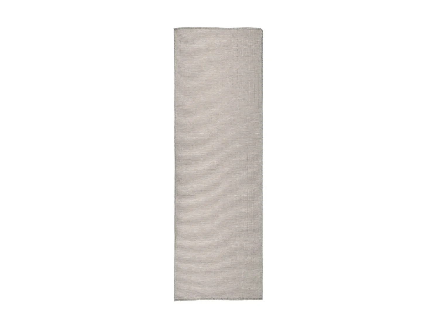 Tapis à tissage plat d'extérieur 80x250 cm Taupe