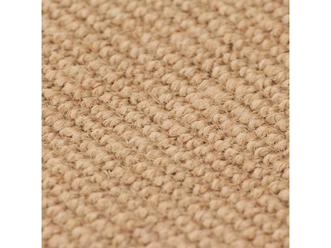 Tapete de juta com base em látex 160 x 230 cm Natural
