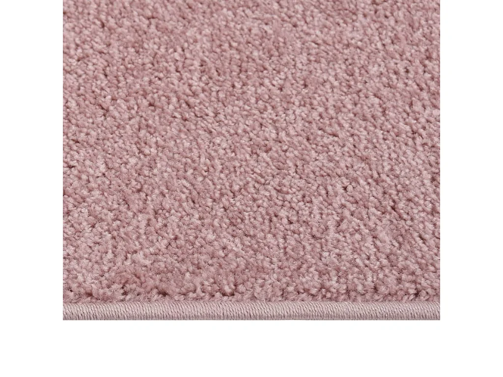 Laagpolig vloerkleed 80x150 cm Roze