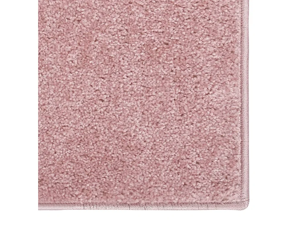 Laagpolig vloerkleed 80x150 cm Roze