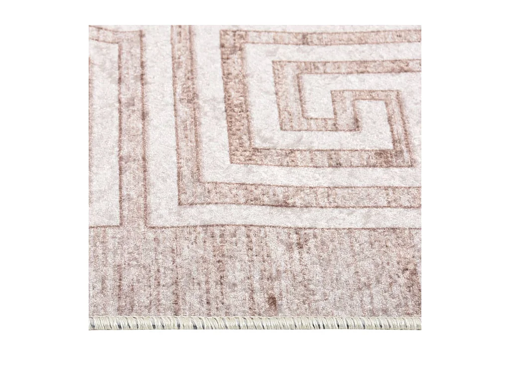 Tapis lavable beige 150x230 cm antidérapant