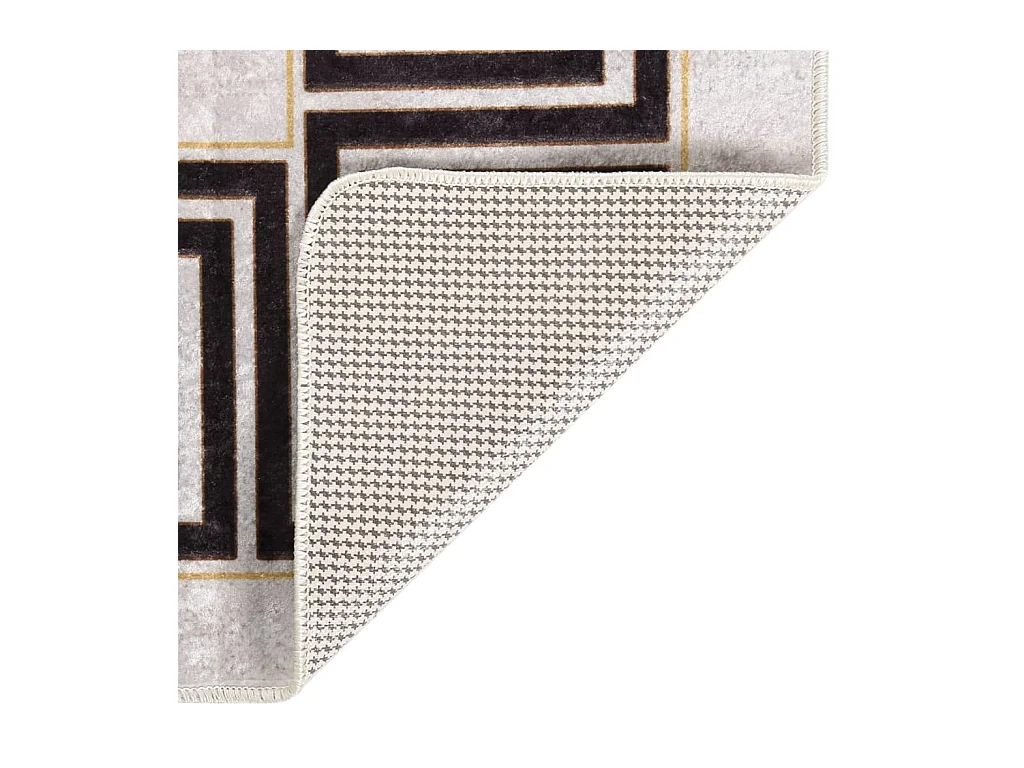 Tapis lavable antidérapant 120x180 cm Beige clair