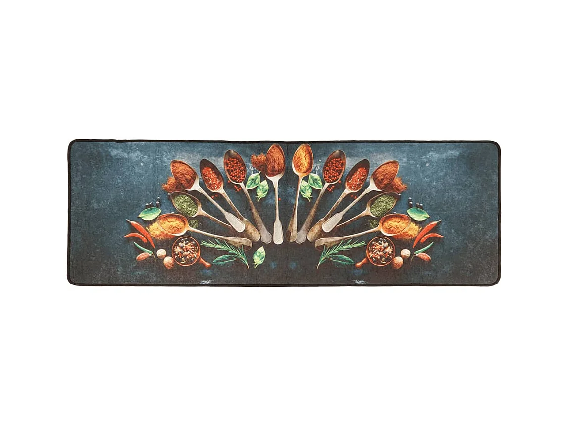 Tapis de cuisine multicolore 60x180 cm lavable antidérapant