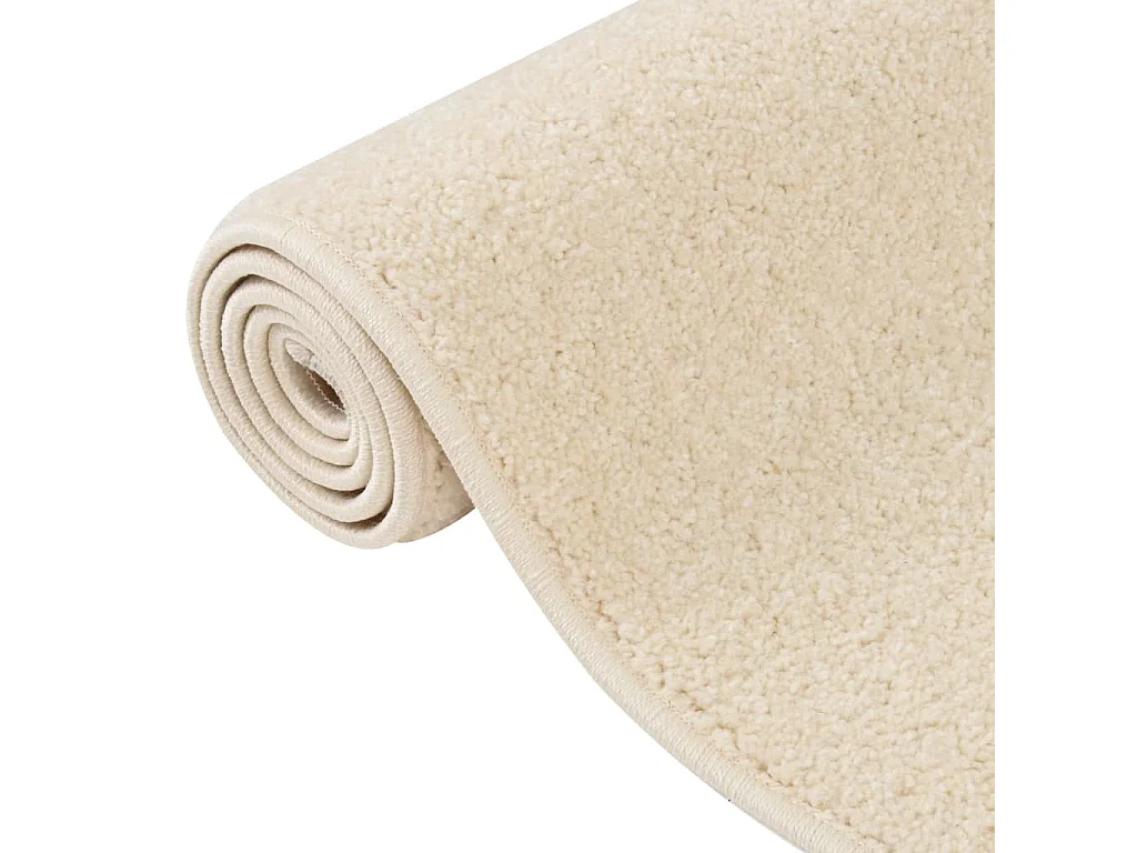 Laagpolig vloerkleed 160x230 cm Crème