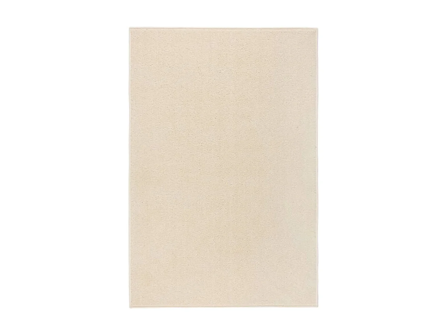 Laagpolig vloerkleed 160x230 cm Crème