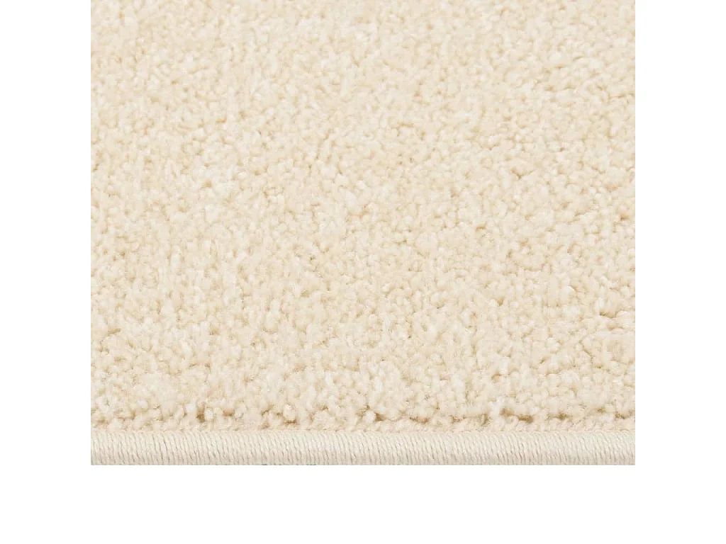 Laagpolig vloerkleed 160x230 cm Crème