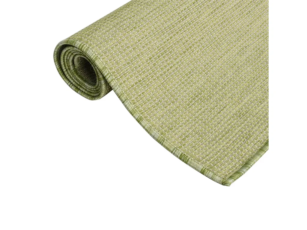 Alfombra de exterior tejido plano 160x230 cm Verde