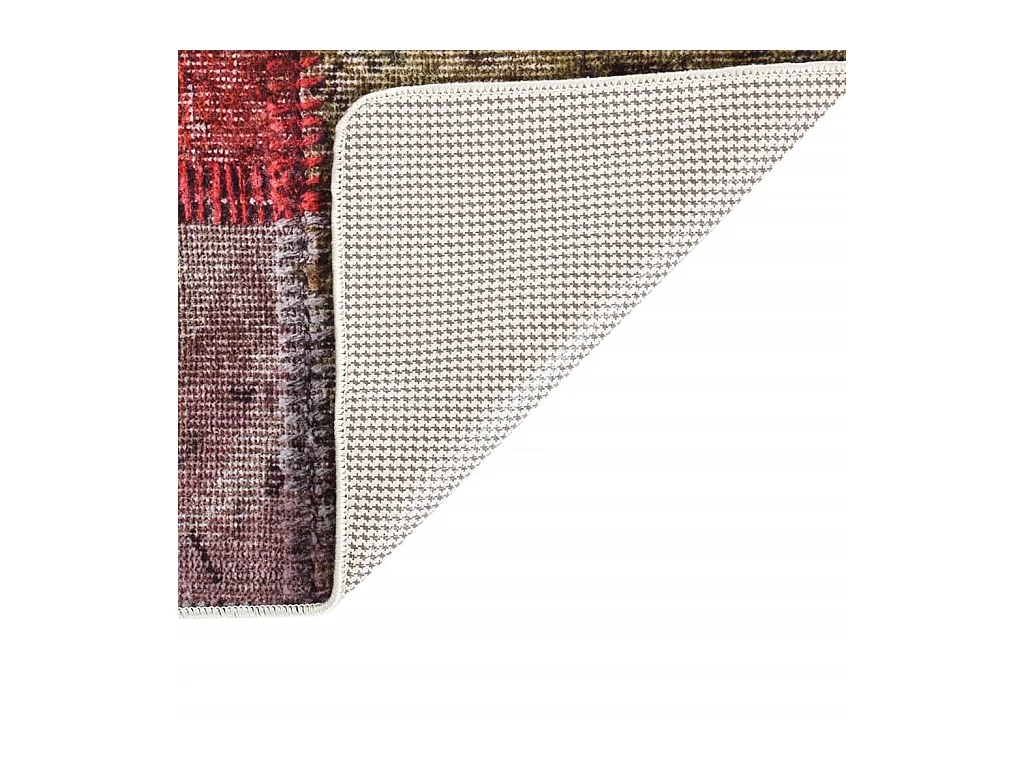 Tapis lavable antidérapant Patchwork 160x230 cm Multicolore