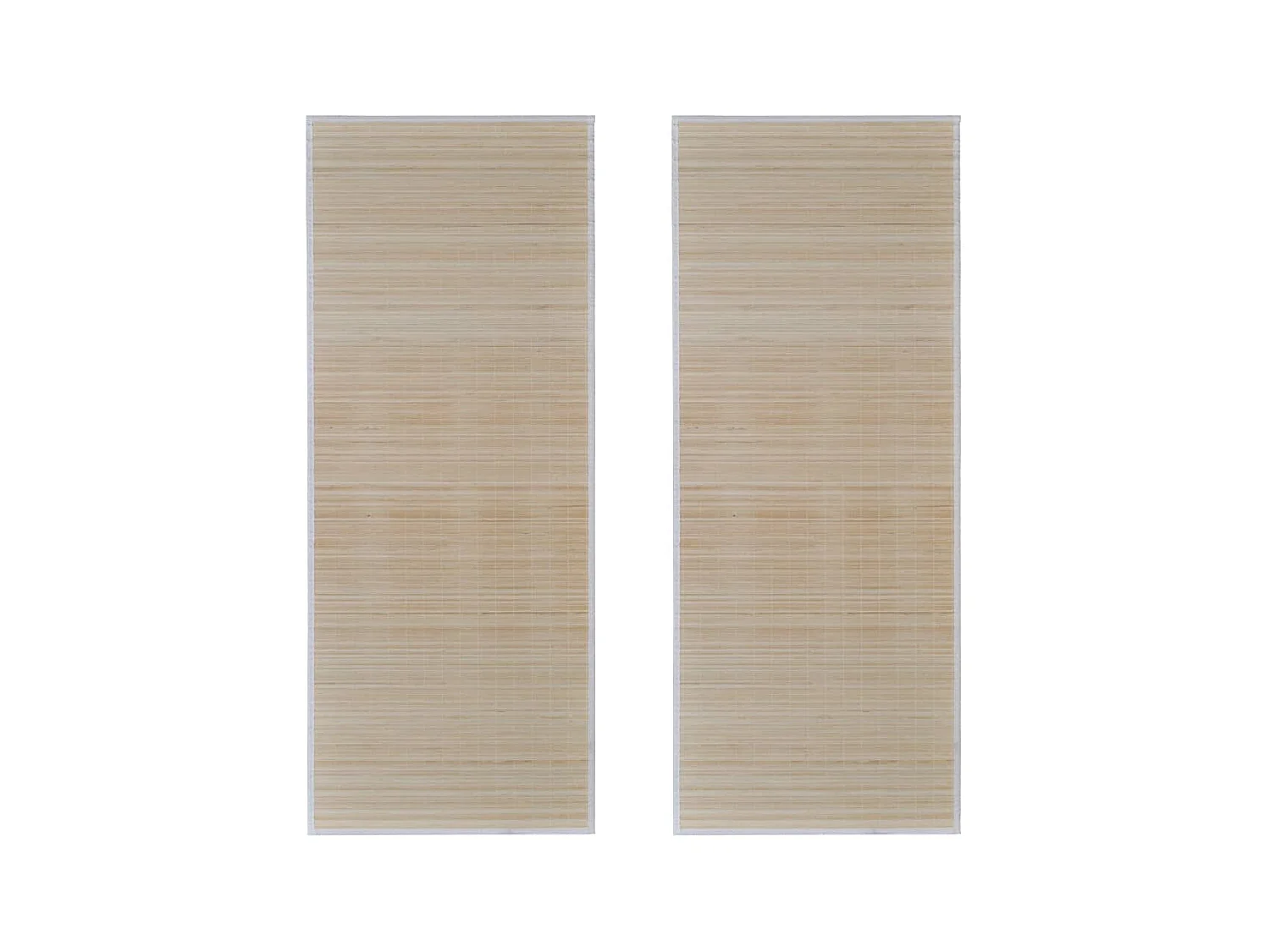 Rechthoekige vloerkleden Naturel bamboe 2 stuks 120x180 cm