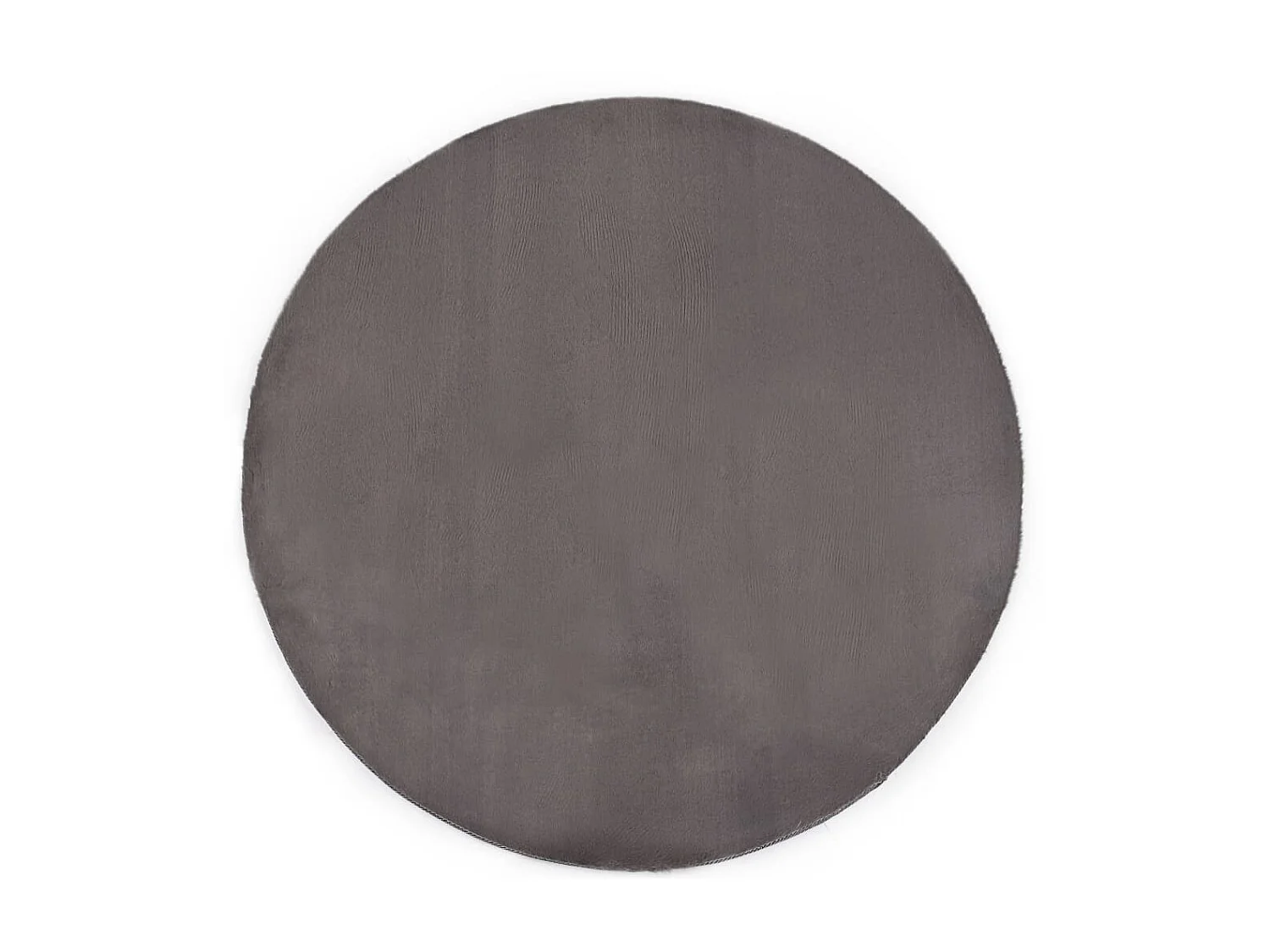 Tapis 160 cm Fausse fourrure de lapin Gris foncé