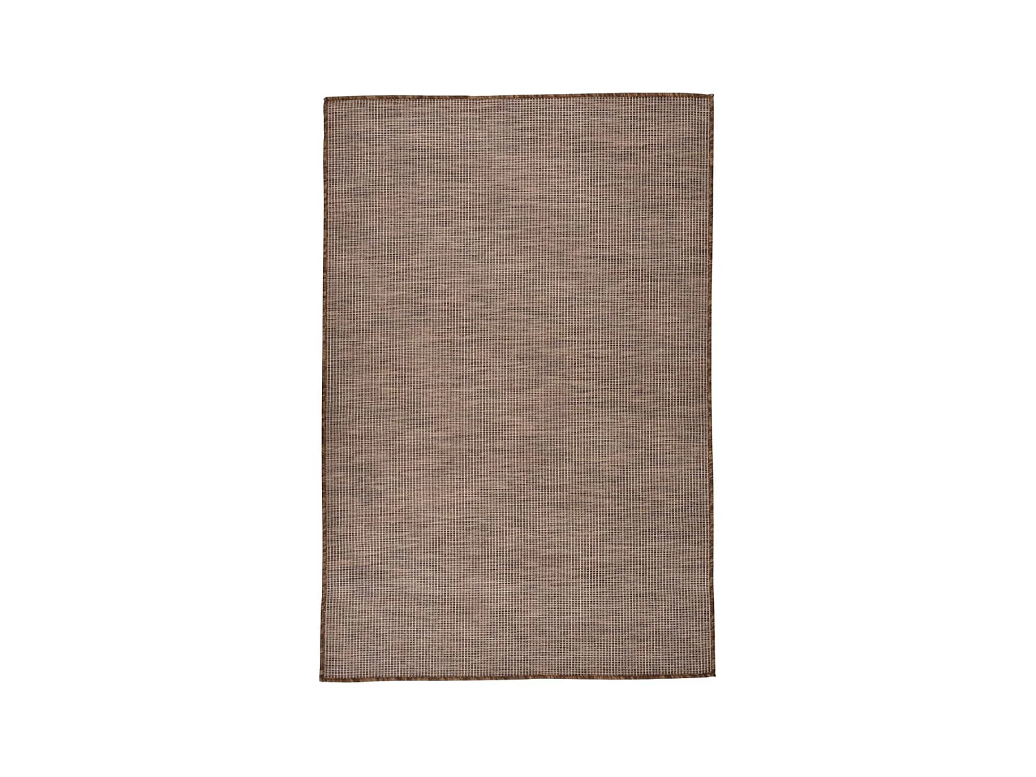 Flachgewebter Outdoor-Teppich 120x170 cm Braun