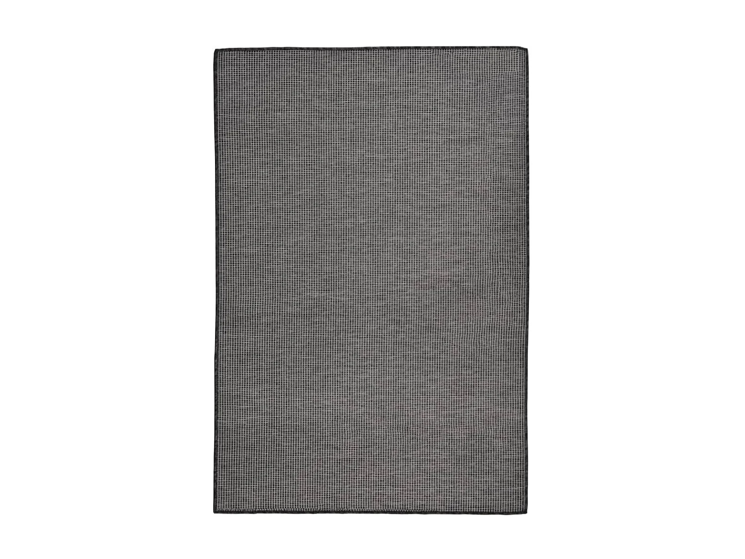 Platgeweven buitenkleed 120x170 cm Grijs