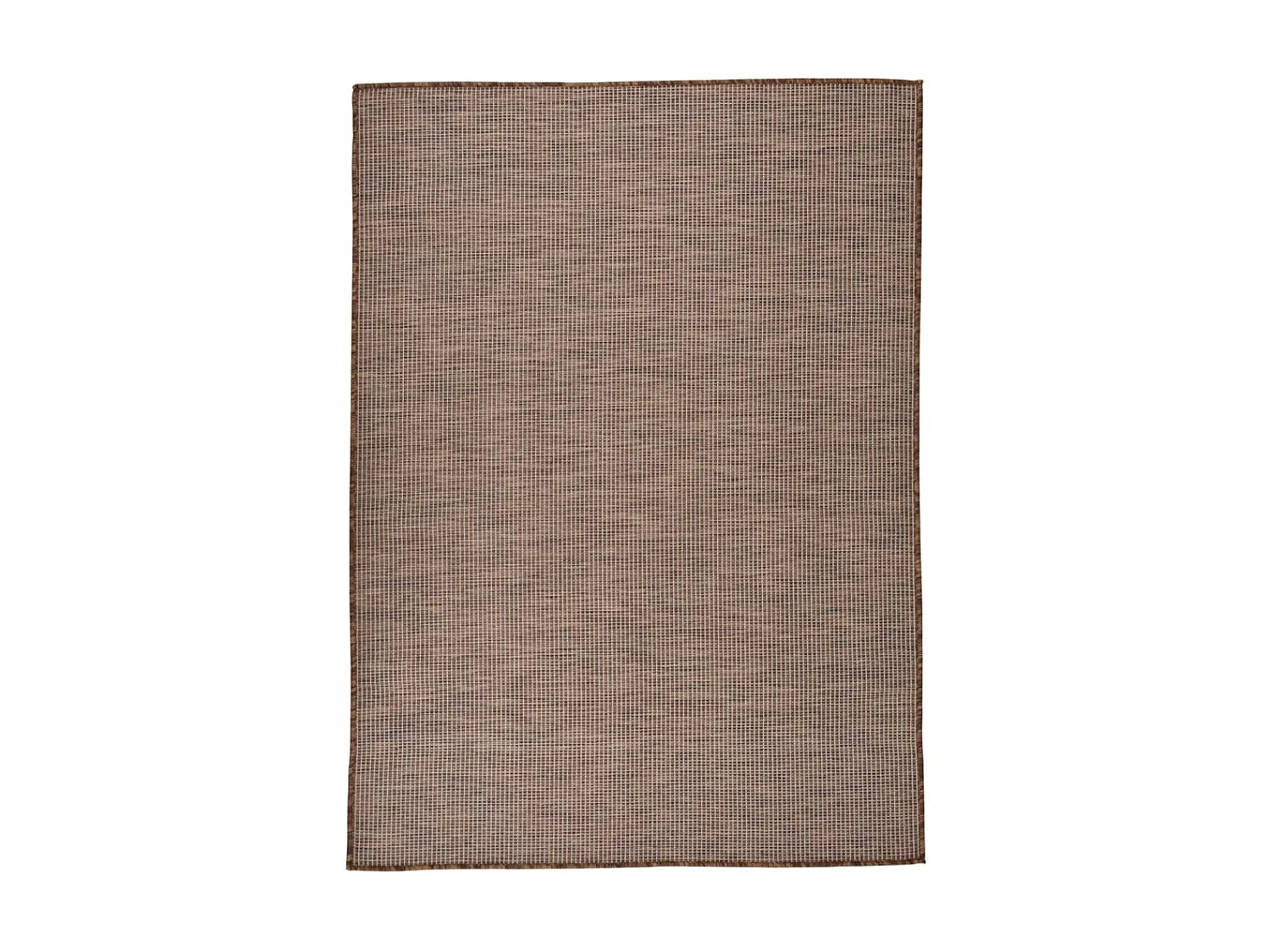 Tappeto per esterni a tessitura piatta 200x280 cm Marrone