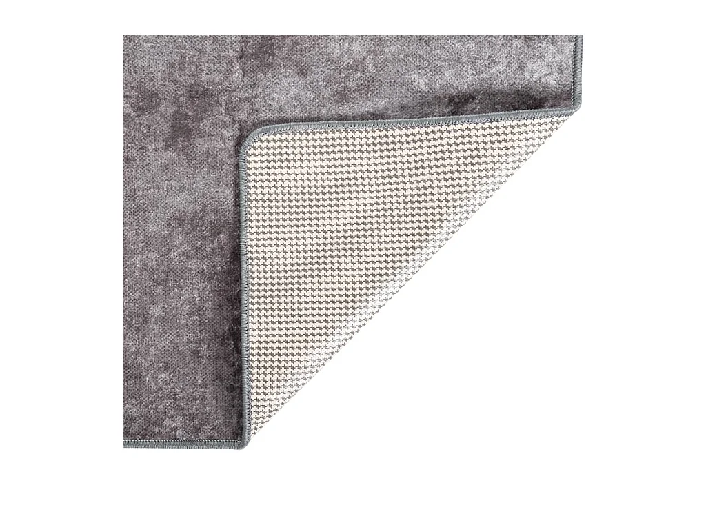 Tapis lavable antidérapant 80x300 cm Gris