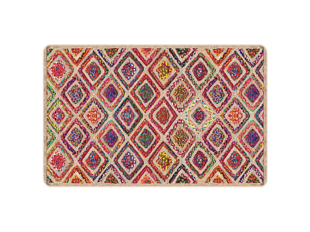 Tapis lavable multicolore 190x300 cm antidérapant