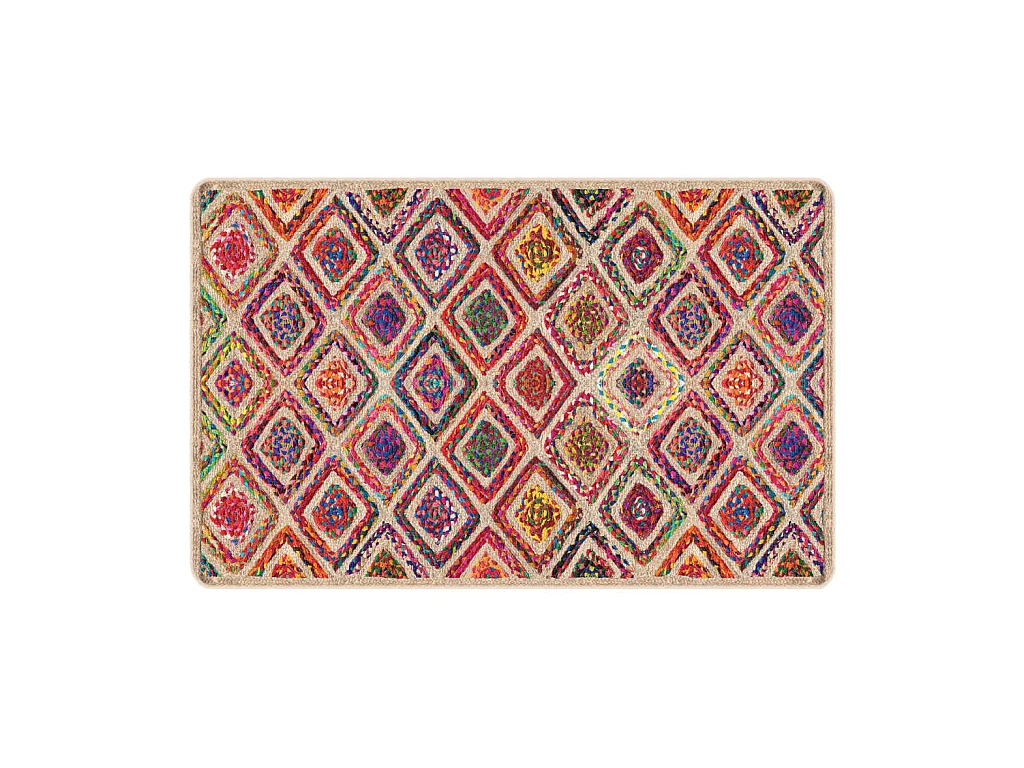 Tapis lavable multicolore 190x300 cm antidérapant