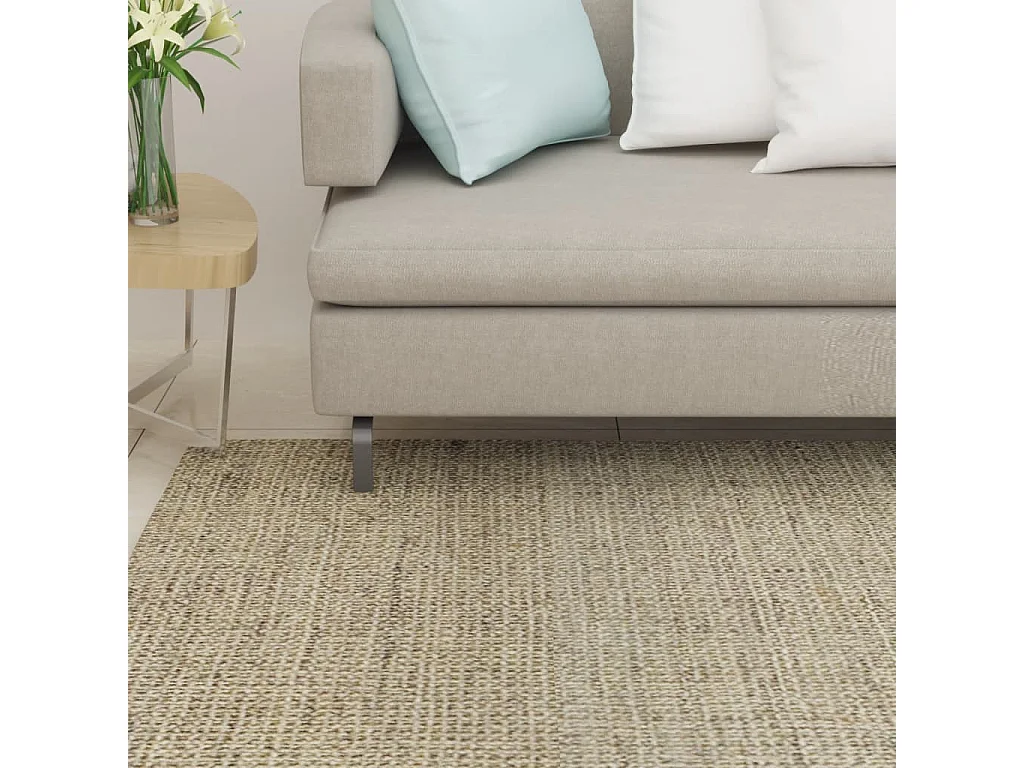 Tapis Sisal naturel 66x250 cm Taupe