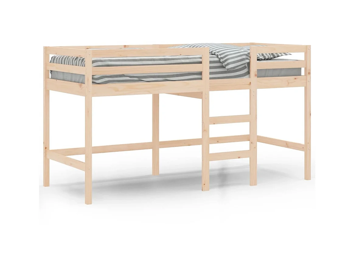 Kindermezzaninebedladder 90x190 cm massief grenenhout