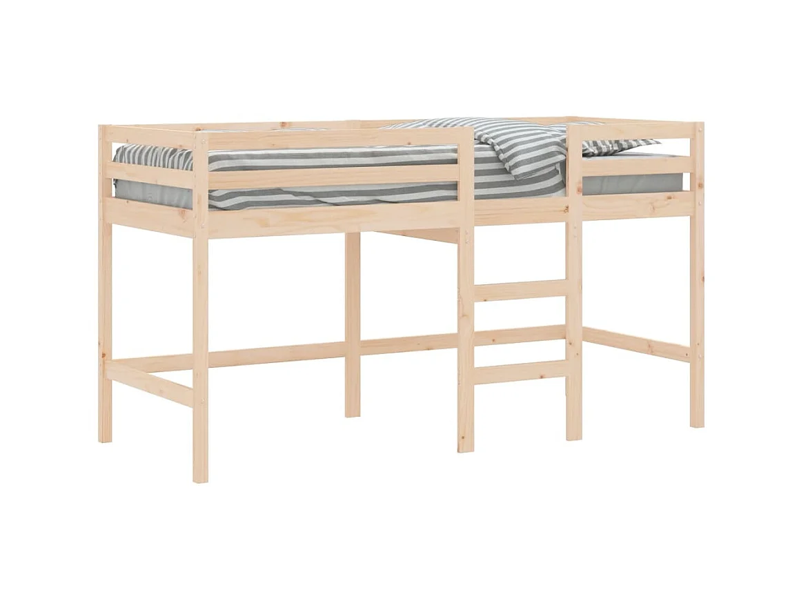 Kindermezzaninebedladder 90x190 cm massief grenenhout