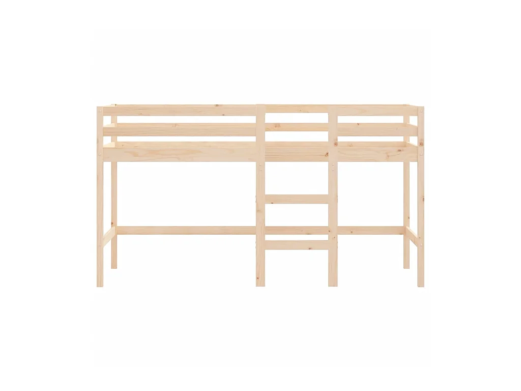 Kindermezzaninebedladder 90x190 cm massief grenenhout