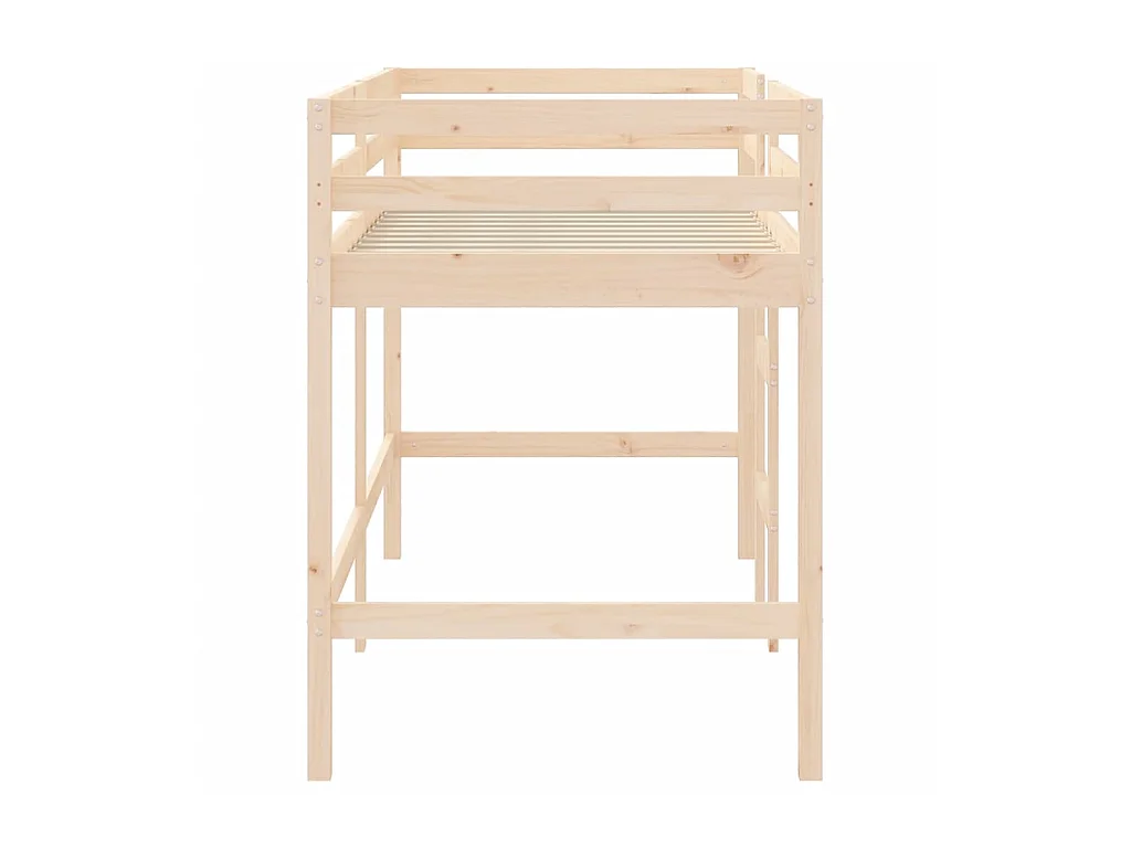 Kindermezzaninebedladder 90x190 cm massief grenenhout