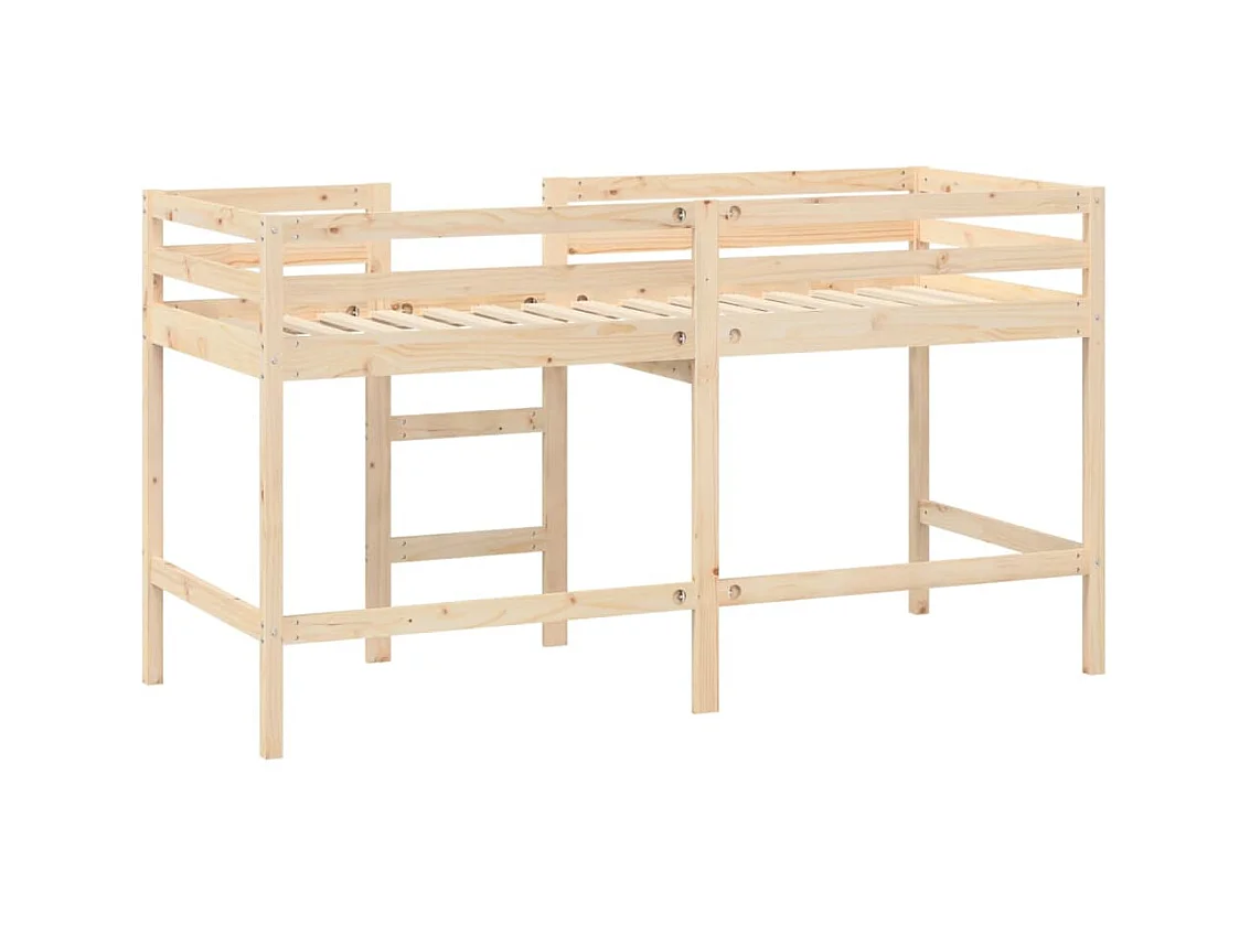 Kindermezzaninebedladder 90x190 cm massief grenenhout
