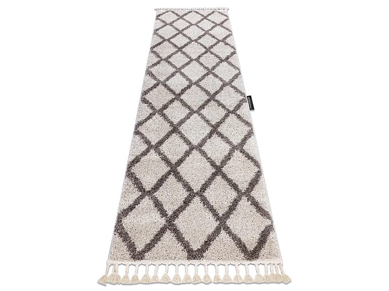 Le tapis, le tapis de couloir BERBERE TROIK crème - pour la cuisine,  60x200 cm