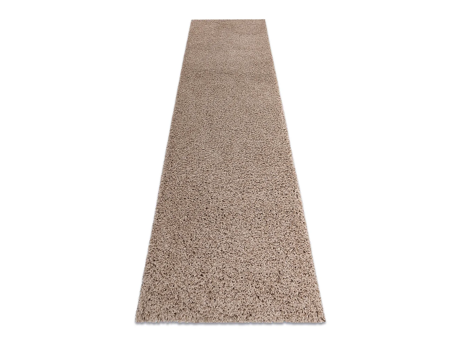 Teppich, Läufer SOFFI shaggy 5cm beige - in die Küche, Halle, Korrid 60x200 cm