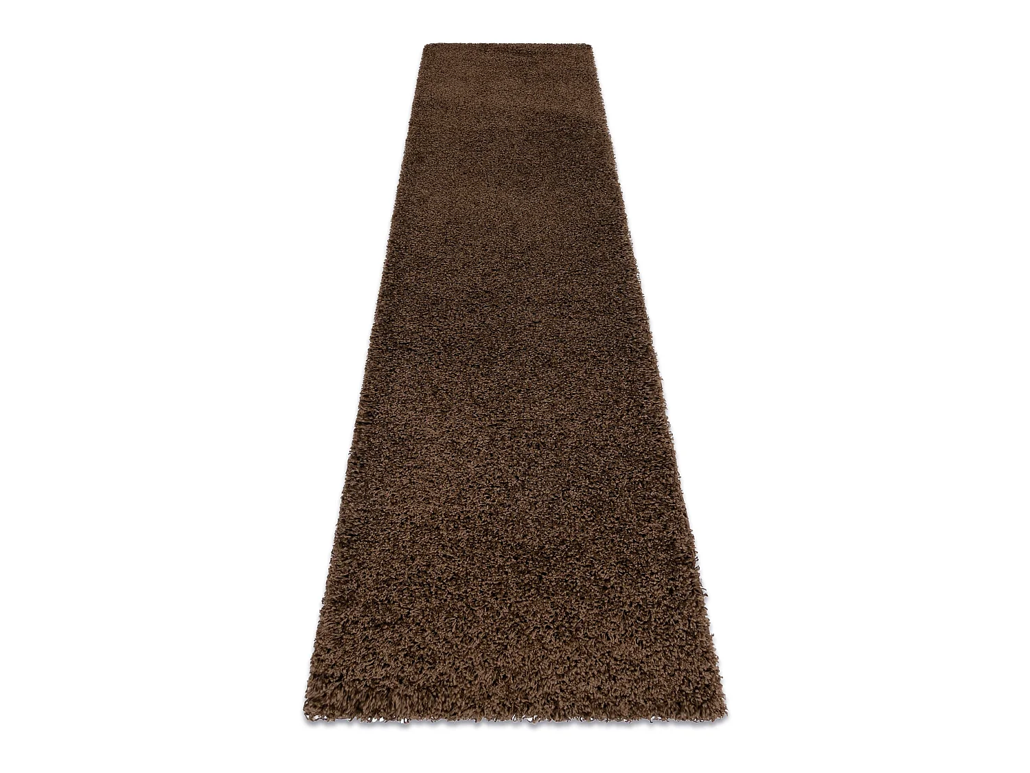 Teppich, Läufer SOFFI shaggy 5cm braun - in die Küche, Halle, Korrid 70x250 cm