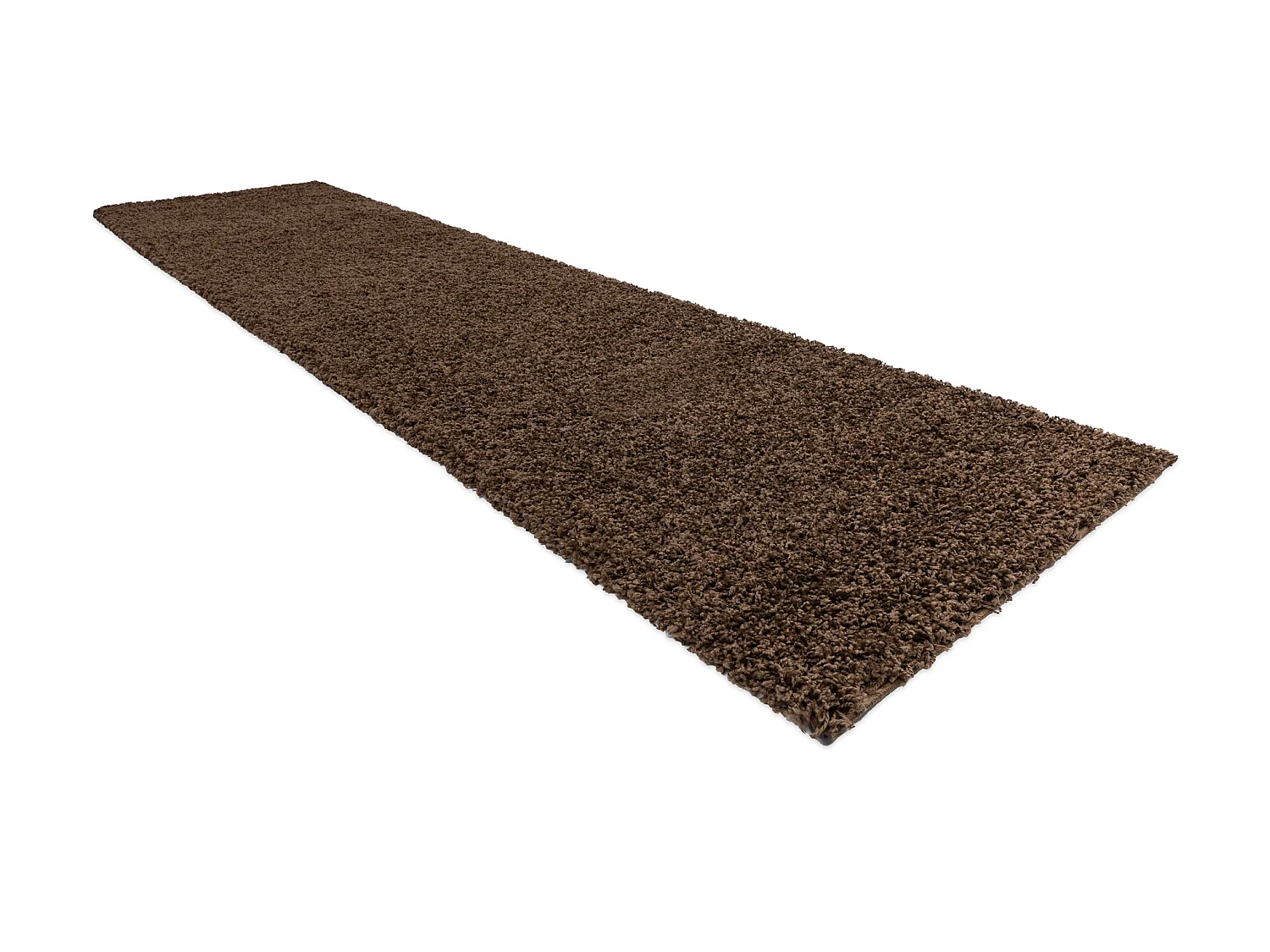 Tapijt, Vloerbekleding SOFFI shaggy 5cm bruin - voor keuken, naar de g 70x250 cm
