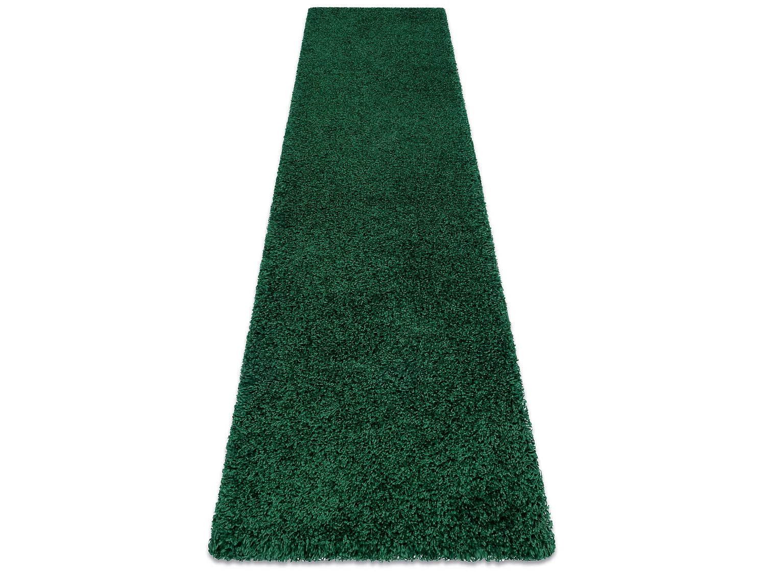 Tapis, le tapis de couloir SOFFI shaggy 5cm bouteille verte - pour la  80x300 cm