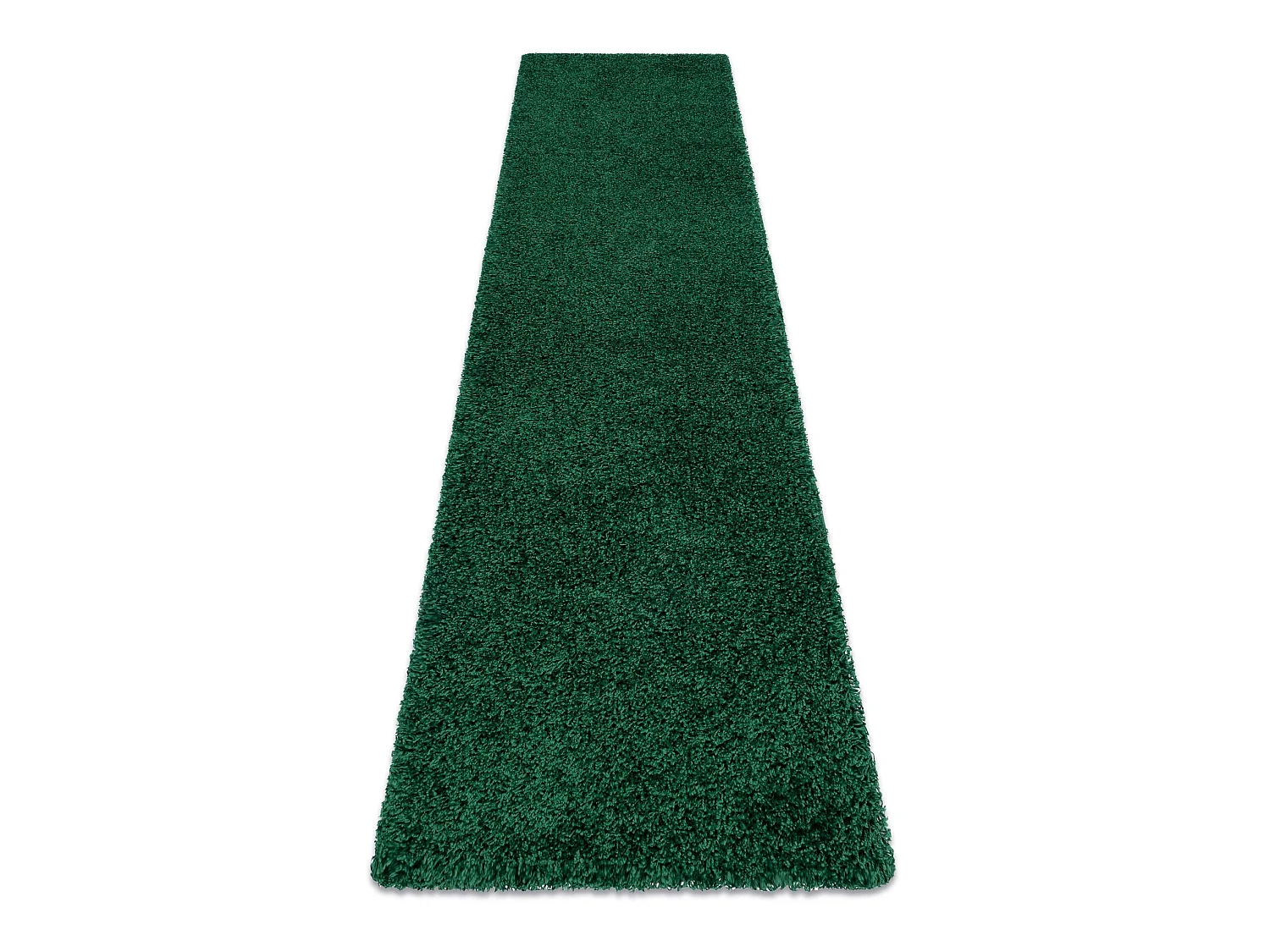 Tapis, le tapis de couloir SOFFI shaggy 5cm bouteille verte - pour la  80x300 cm
