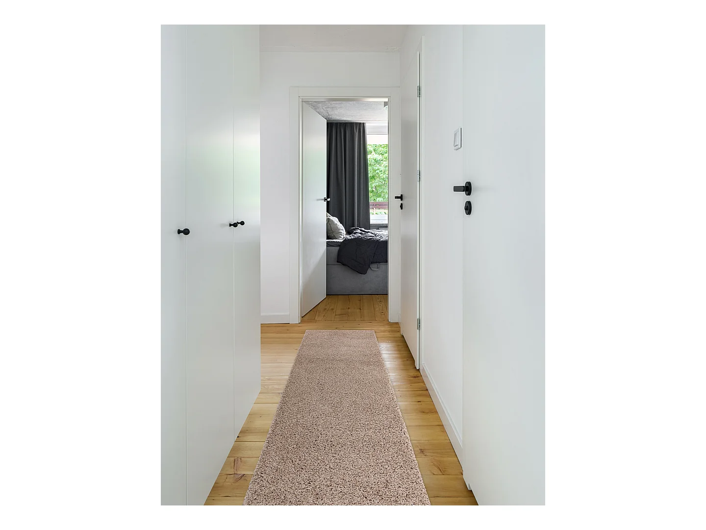 Tapijt, Vloerbekleding SOFFI shaggy 5cm beige - voor keuken, naar de g 70x250 cm