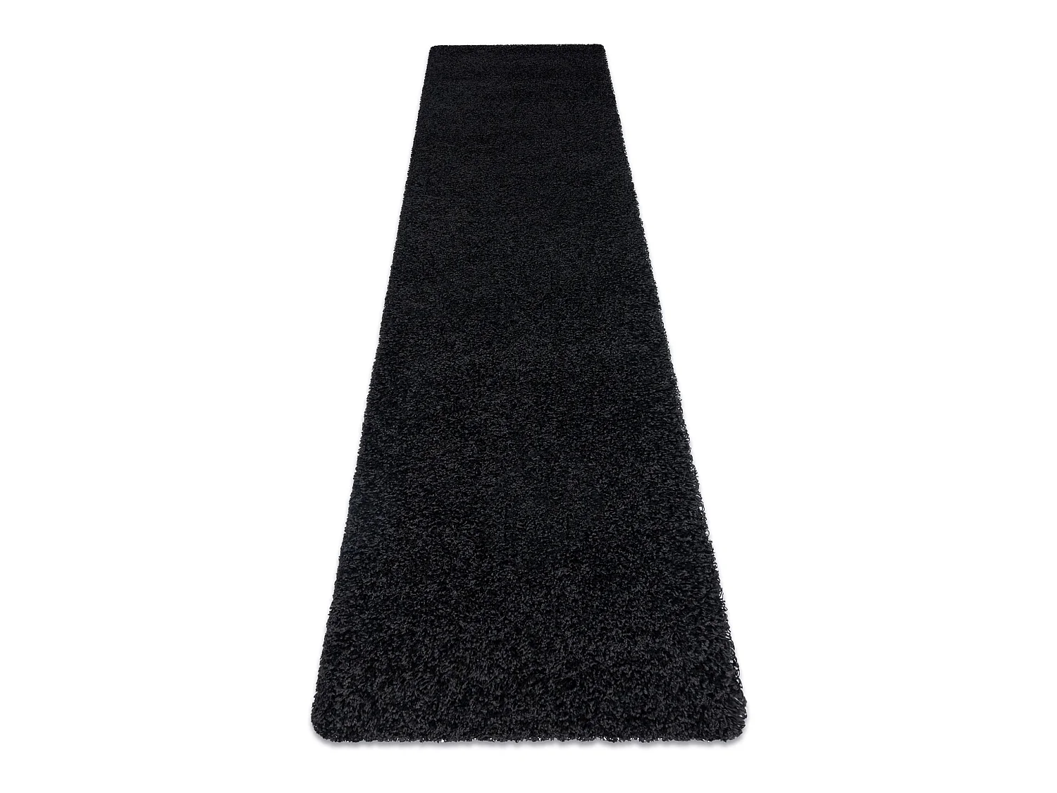 Tapijt, Vloerbekleding SOFFI shaggy 5cm zwart - voor keuken, naar de g 60x250 cm