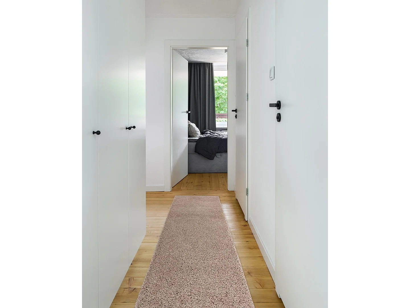 Tapis, le tapis de couloir SOFFI shaggy 5cm beige - pour la cuisine, l 80x300 cm