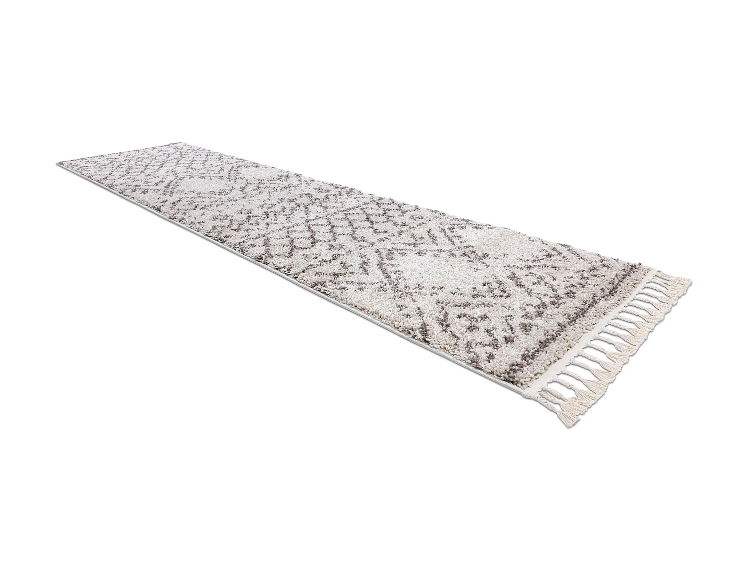 Tapijt, Vloerbekleding BERBER RABAT crème - voor keuken, naar de gang 70x300 cm