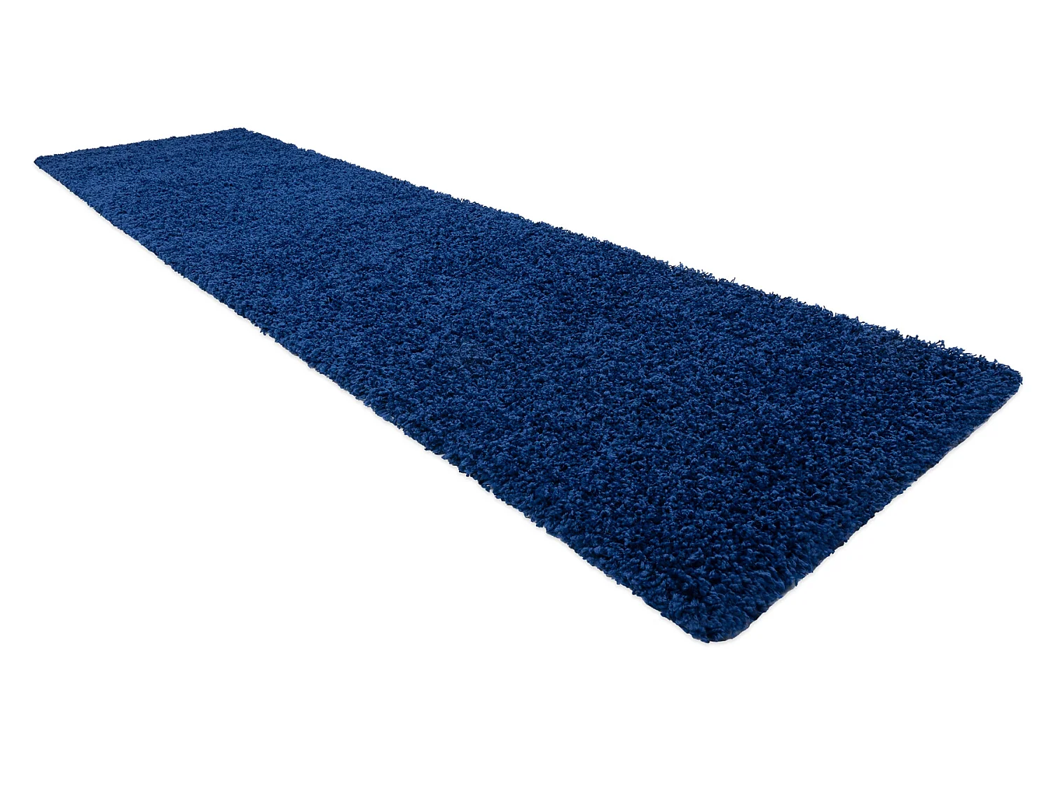 Tapis, le tapis de couloir SOFFI shaggy 5cm bleu foncé - pour la cuis 60x200 cm