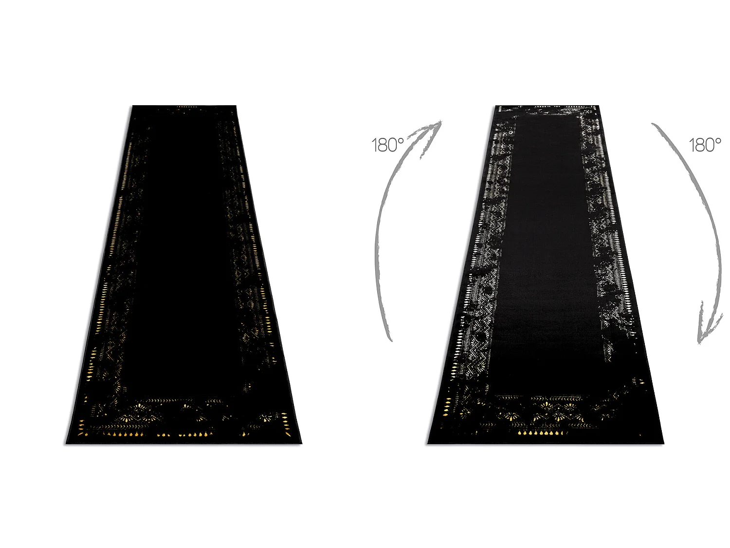 Tapis, le tapis de couloir GLOSS moderne 408C 86 Cadre élégant, glam 80x300 cm