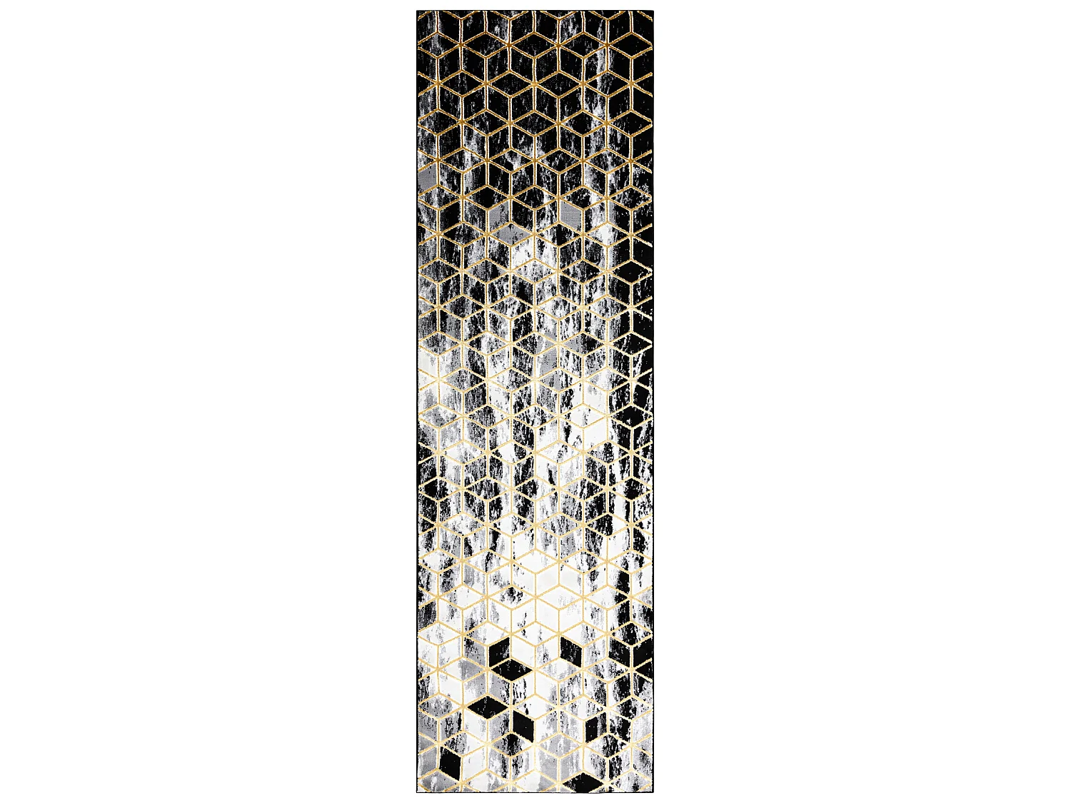 Tapis, le tapis de couloir GLOSS moderne 409A 82 cube élégant, glamo 80x300 cm