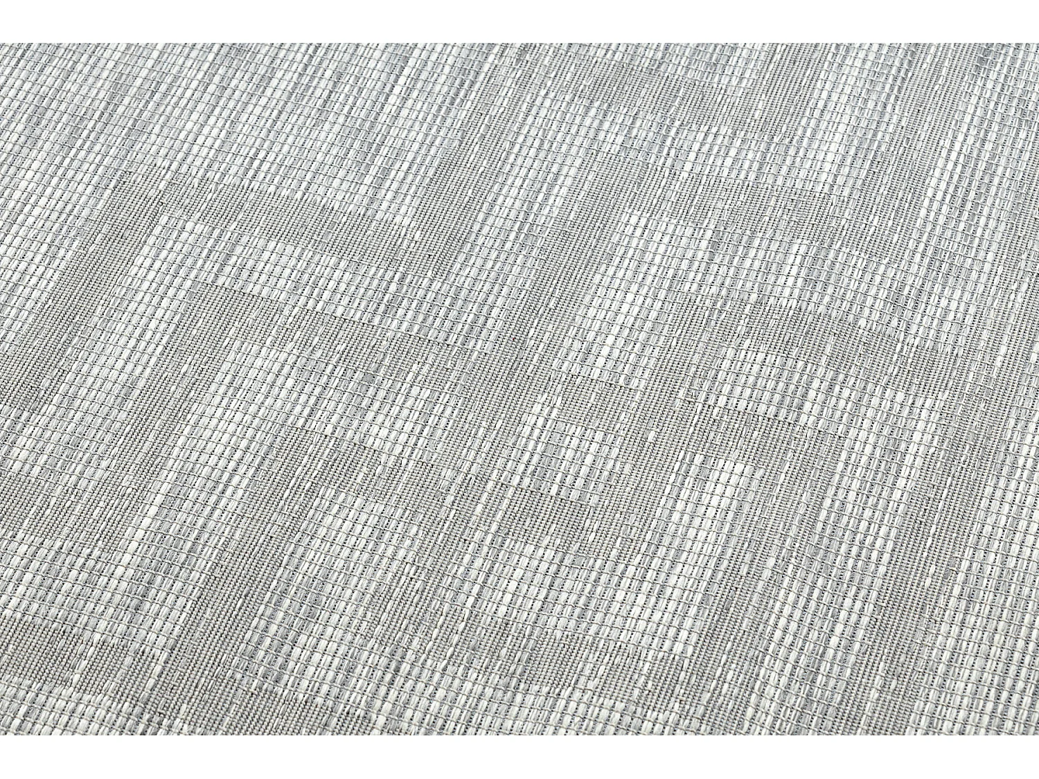 Tapis SIZAL PATIO 3071 grec tissé à plat gris / beige 136x190 cm