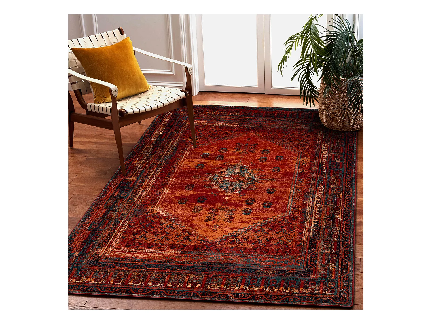 Tapis en laine OMEGA MISTIK rose 66x100 cm