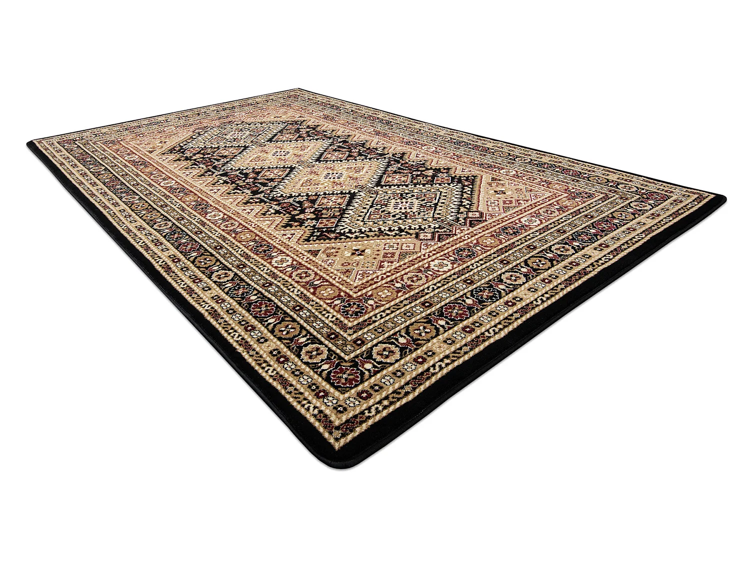 Teppich ROYAL modell G021 schwarz / beige 180x270 cm