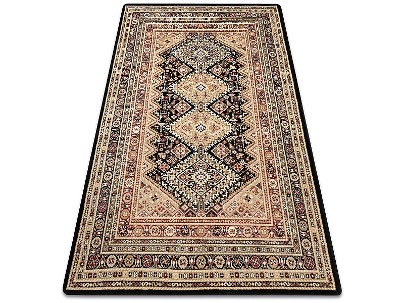 Teppich ROYAL modell G021 schwarz / beige 180x270 cm